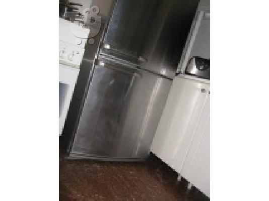 ψυγειοκαταψυκτης Bosch Inox KGU44193/03 2mx0,70